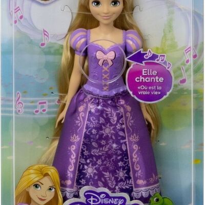Cantare la bambola di Rapunzel