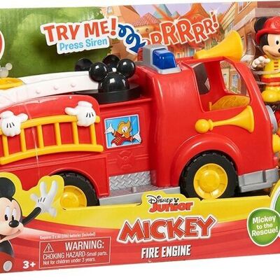 Camión de Bomberos con Sonido y Luz Mickey