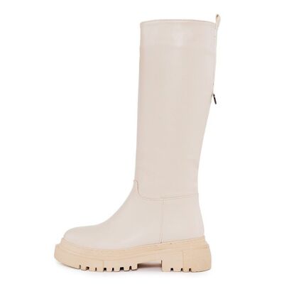 Beige Women's Boot Fashion Attitude Winter Collection Article: FAB_SS1K0391_451_BEIGE