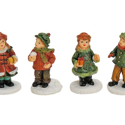 Figurines d'enfants miniatures en poly