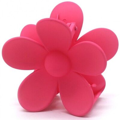 X-N6.1 H643-001F Pince à Cheveux Fleur 7cm Rose