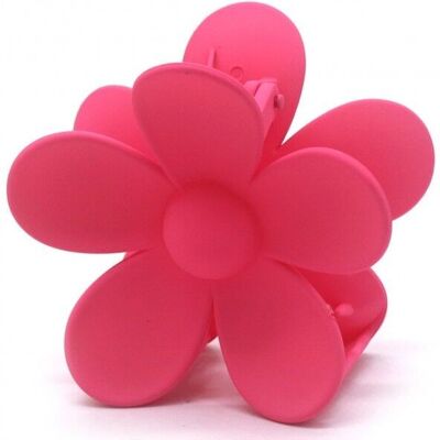 X-N6.1 H643-001F Hair Clip Flower 7cm Pink
