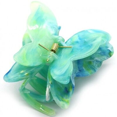X-C9.1 H001-005 No.5 Hair Claw Butterfly 7cm Blue