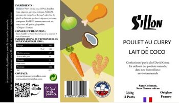 Poulet au Curry - Lait de Coco - 560g - 2 pers 3