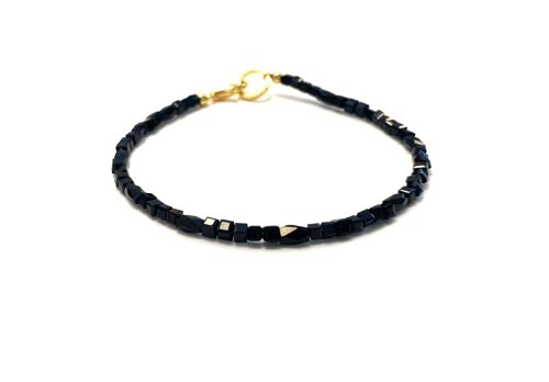 Bracelet crystal cube black