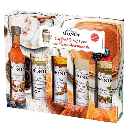 Coffret cadeau pour Café & Desserts pour boisson chaude ou dessert – 5x5cl