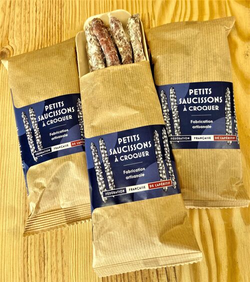 Petits saucissons à croquer - fabrication artisanale