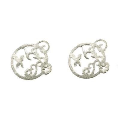 Boucles d'oreilles à tige de conte de fées en argent sterling et boîte de présentation