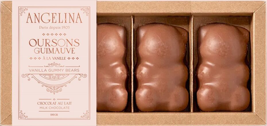 Scatola da 4 orsetti di marshmallow 100 g Angelina-Angelina