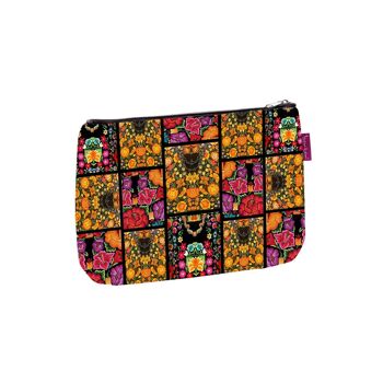 Frida Flowers Pochette En Toile Ligne Solo Bertoni 1