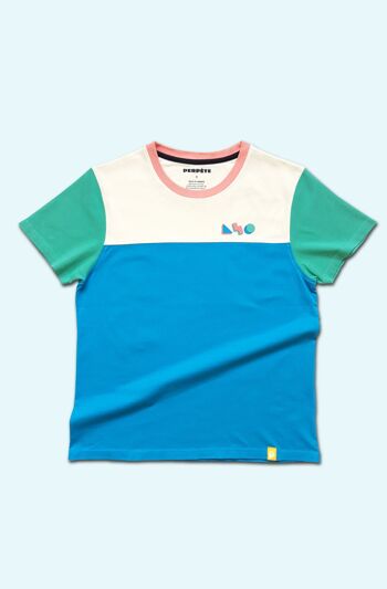Tee-shirt Quadricolor Maxi bleu 3