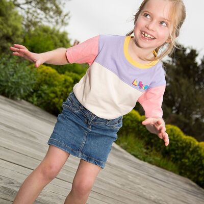 Lavender quadricolor t-shirt