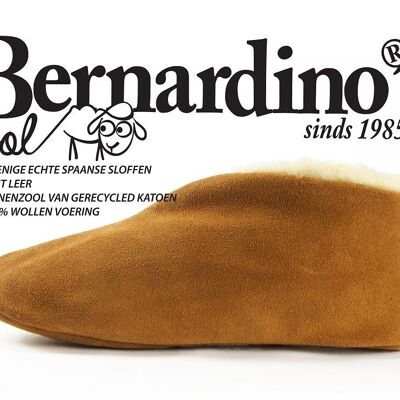 Spanischer Slipper KIDS cognacfarbene WOLLE 23 - 33