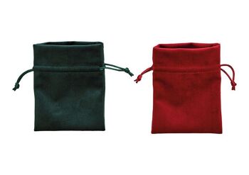 Sac cadeau en polyester rouge