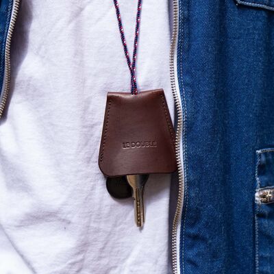 Custom Leather Bell Keychain