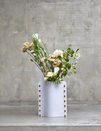 Vase en cuir - Bauhaus Stellar S Arctic 1