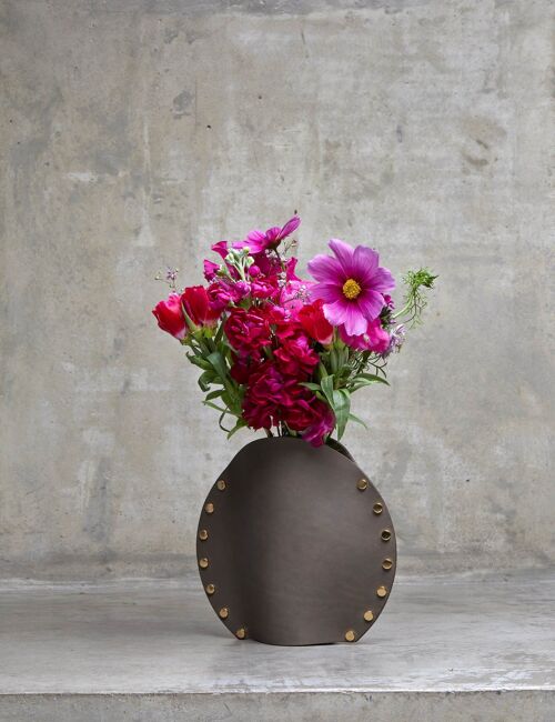 Vase en cuir - Moon Stellar S Stone