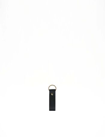 Porte-clés en cuir L - Noir 3
