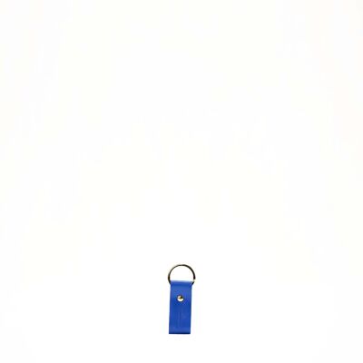 Leather Key Ring S - Electric Blue