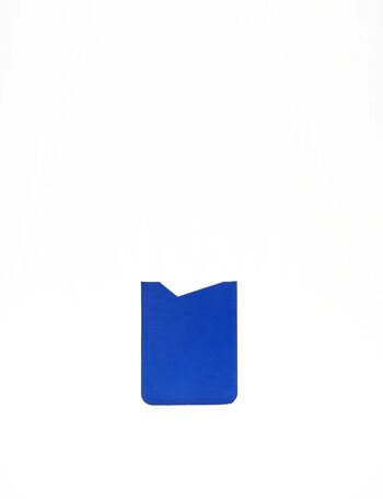 Protège Passeport en cuir CDG - Bleu électrique 1