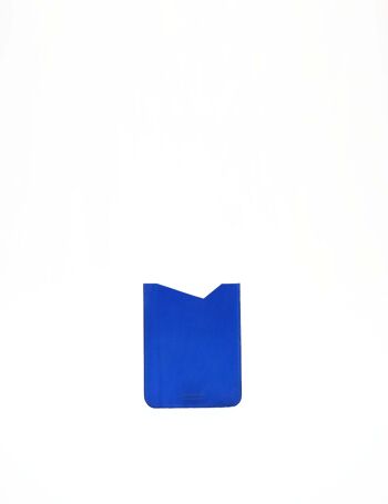 Protège Passeport en cuir CDG - Bleu électrique 5