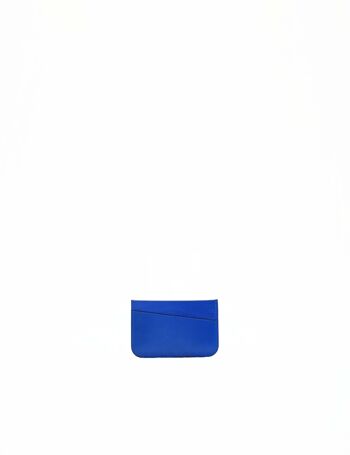 Porte-Cartes en cuir DIAGONAL Bleu électrique 3