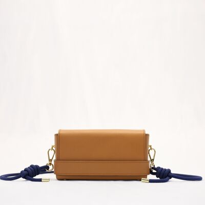 Leather Crossbody Bag - GUMI KAWAÏ CAMEL