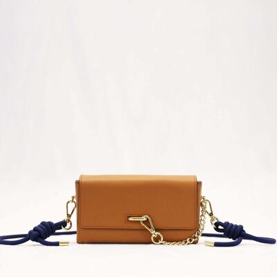 Leather Crossbody Bag - GUMI WAWA CAMEL