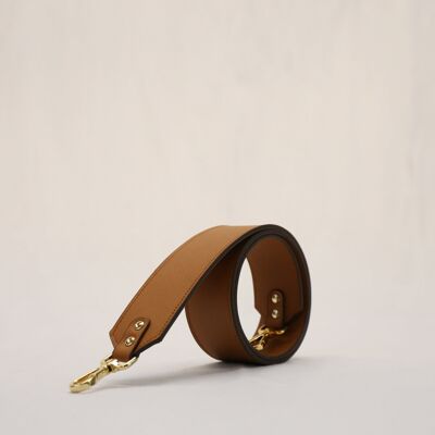 GOLD XL leather shoulder strap