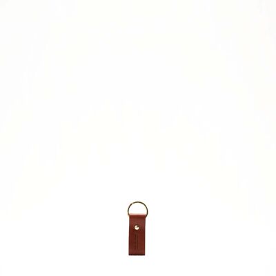 Leather key ring S - Hazelnut