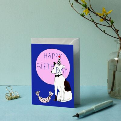 Dog birthday greeting card