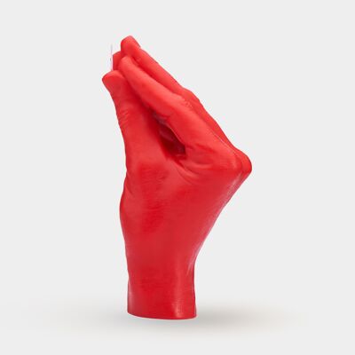 Große italienische Gestenkerze | Italienische Handbewegung | Super realistisches Design | Echte Handgröße und Textur | Handgefertigte Skulpturkerze