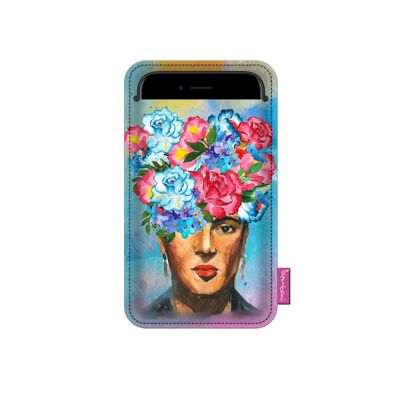 Smartphone-Hülle Libera aus anthrazitfarbenem Filz von Bertoni