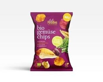 NOUVEAU! Mélange de chips de légumes bio - panais, patate douce, betterave et sel marin 1