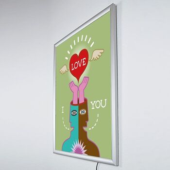 Tableau mural lumineux I LOVE YOU 4