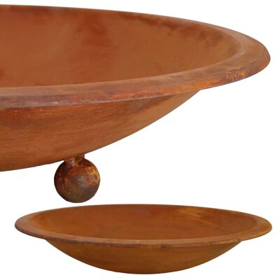 Rust decorative bowl round for planting | Flower bowl in different versions
