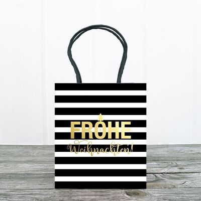 Borsa mini: natalizia, nera M