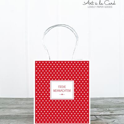 Mini bag: stars, red