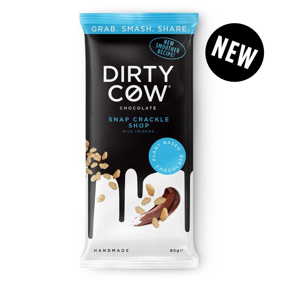 * NEW * SNAP CRACKLE SHOP PLANT BASED VEGAN CHOCOLATE BAR