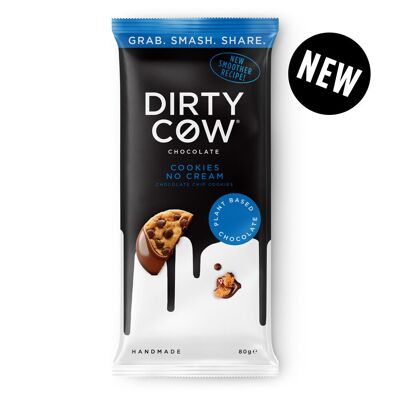 * NUOVO * BARRETTA DI CIOCCOLATO VEGANA A BASE VEGETALE CON BISCOTTI SENZA PANNA
