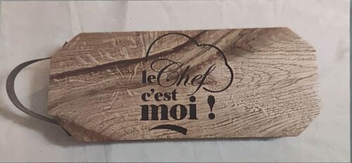 planche à découper exa "le chef c'est moi"