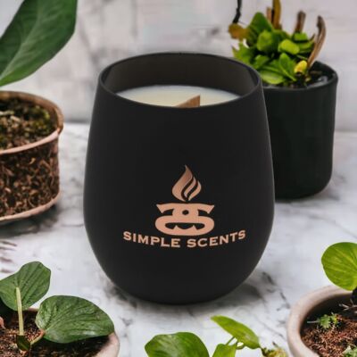 Simple Scents Luxe Rosé Noir Wooden Wick Soy Candle - Eclipse