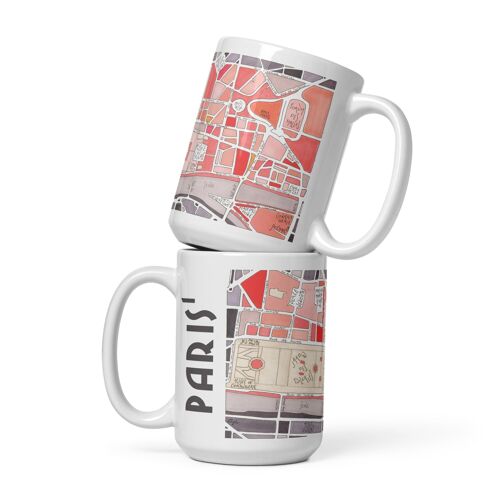 Mug Illustré Plan du 1er arrondissement de PARIS