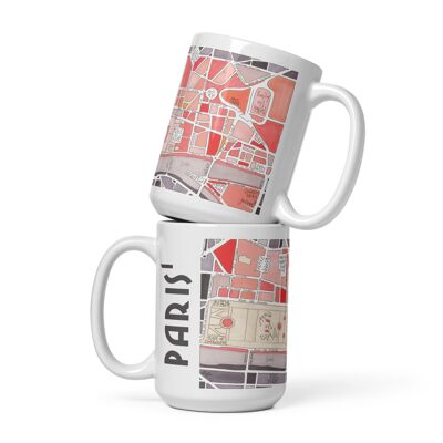 Illustrated Mug Map of the 1st arrondissement of PARIS