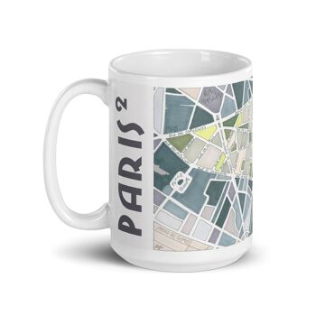 Mug Illustré Plan du 2ème arrondissement de PARIS 9