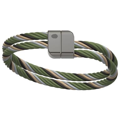 PIT Forest Quadrille unisex natural linen bracelet