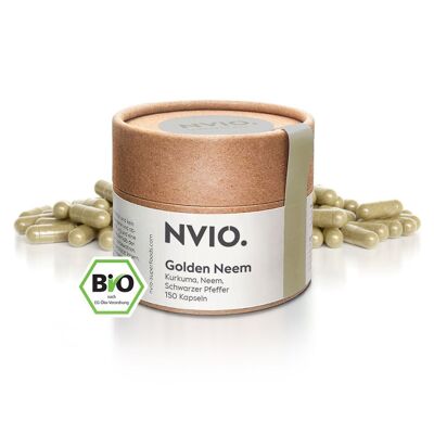 Golden Neem - Capsule di neem biologico e curcuma