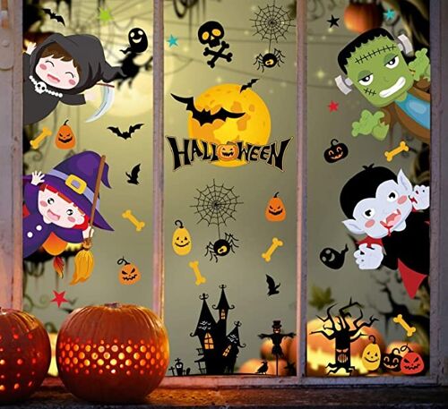 Sticker de fenêtre halloween