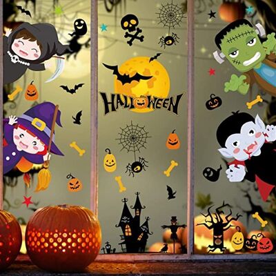 etiqueta de la ventana de halloween