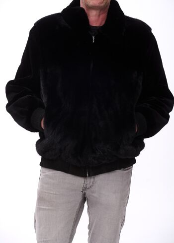 Bomber homme vison tondu 6